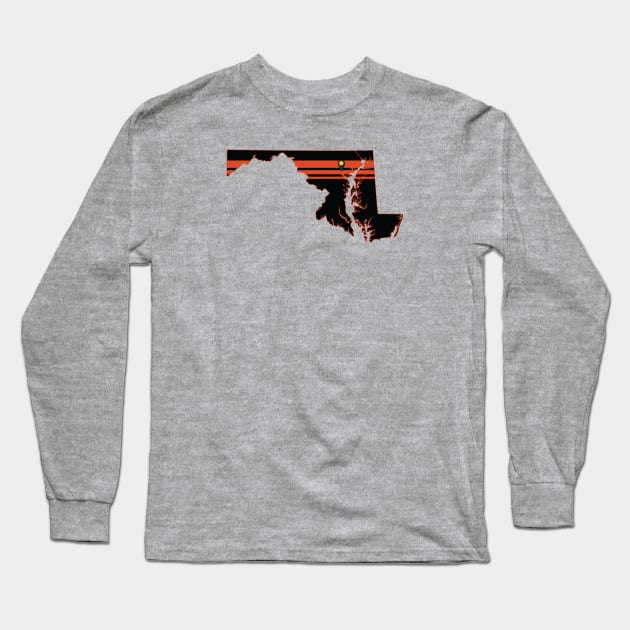 Baltimore Baseball Long Sleeve T-Shirt by doctorheadly